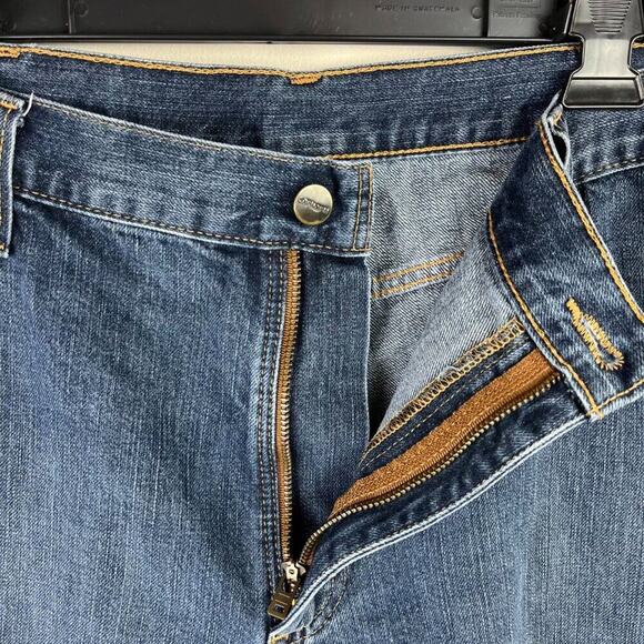 Carhartt Men's Relaxed Fit Cut Off Denim Shorts Size 38 Medium Wash Jeans 100115 - Picture 6 of 13